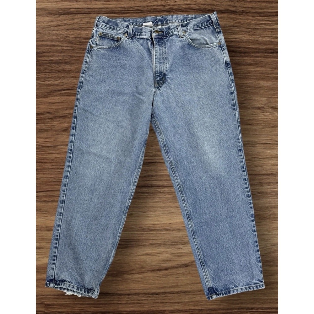 Carhartt Jeans Men 40x30 (38x29) Relaxed Fit‎ Blue B17 DST Denim Casual Workwear